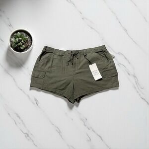 Vanilla Star Cargo Shorts Womens 2XL Utility Drawstring Casual Summer Relaxed Fi